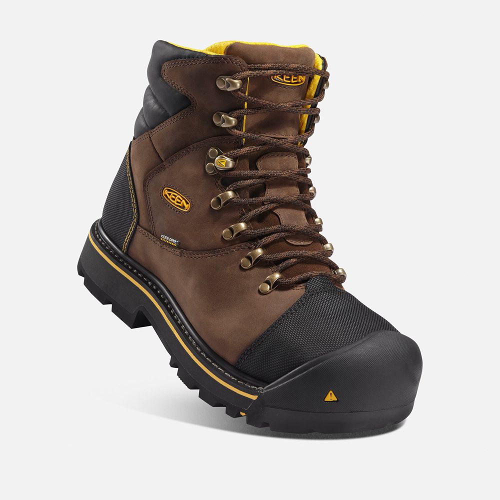 Keen Laarzen Heren Bruin/Zwart - Milwaukee Waterproof (Steel Toe) - 12743-GASO